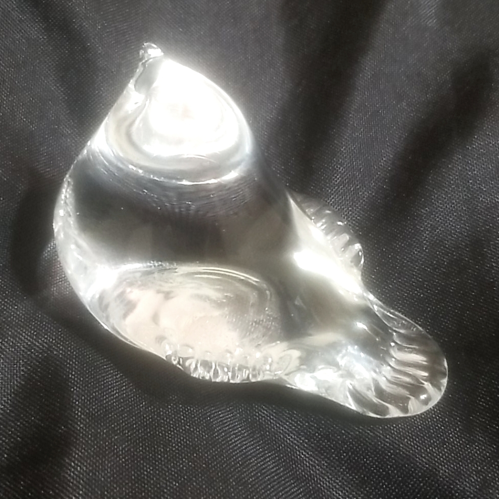 Vintage Glass bird paperweight